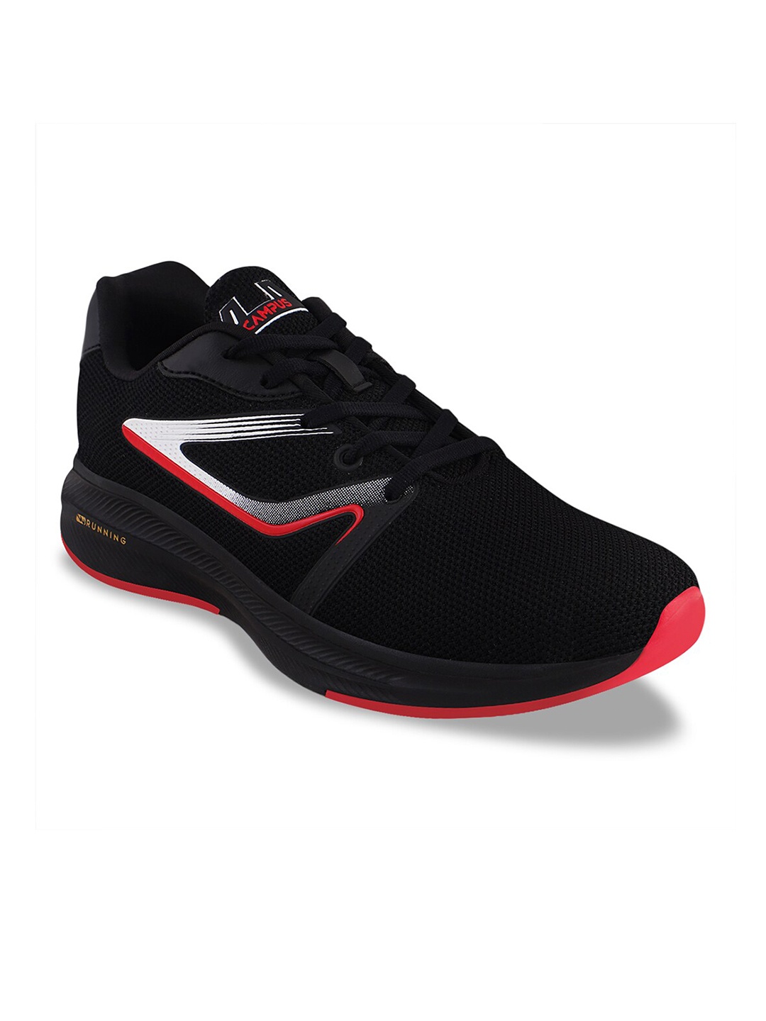 

Campus Men SPAKE Mesh Running Non-Marking Shoes, Black
