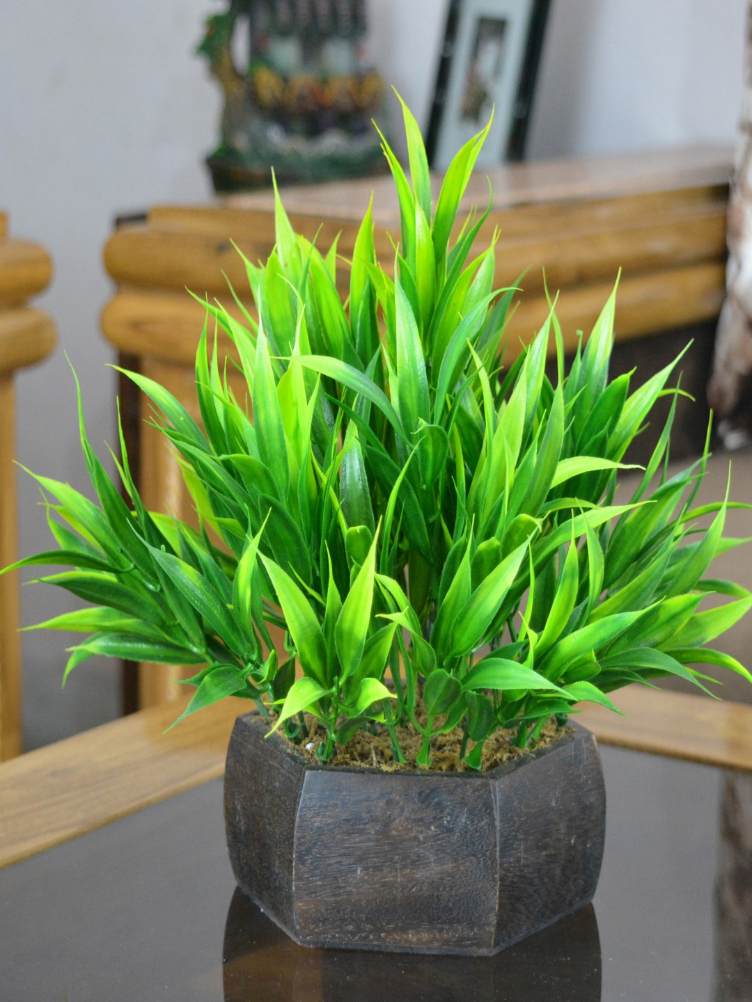 

fancy mart Artificial Bamboo leaves, Green
