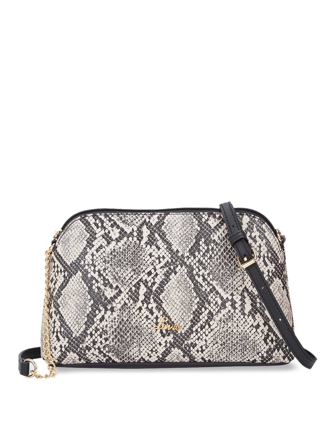 

Lavie Animal Textured Structured Sling Bag, Black