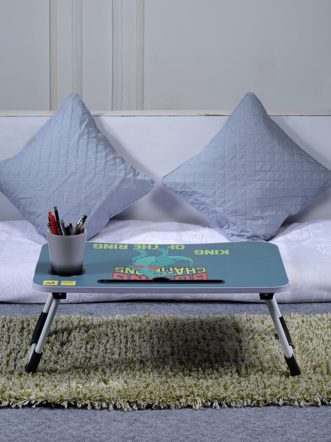 

FABINALIV Green Printed Folding Laptop Study Table