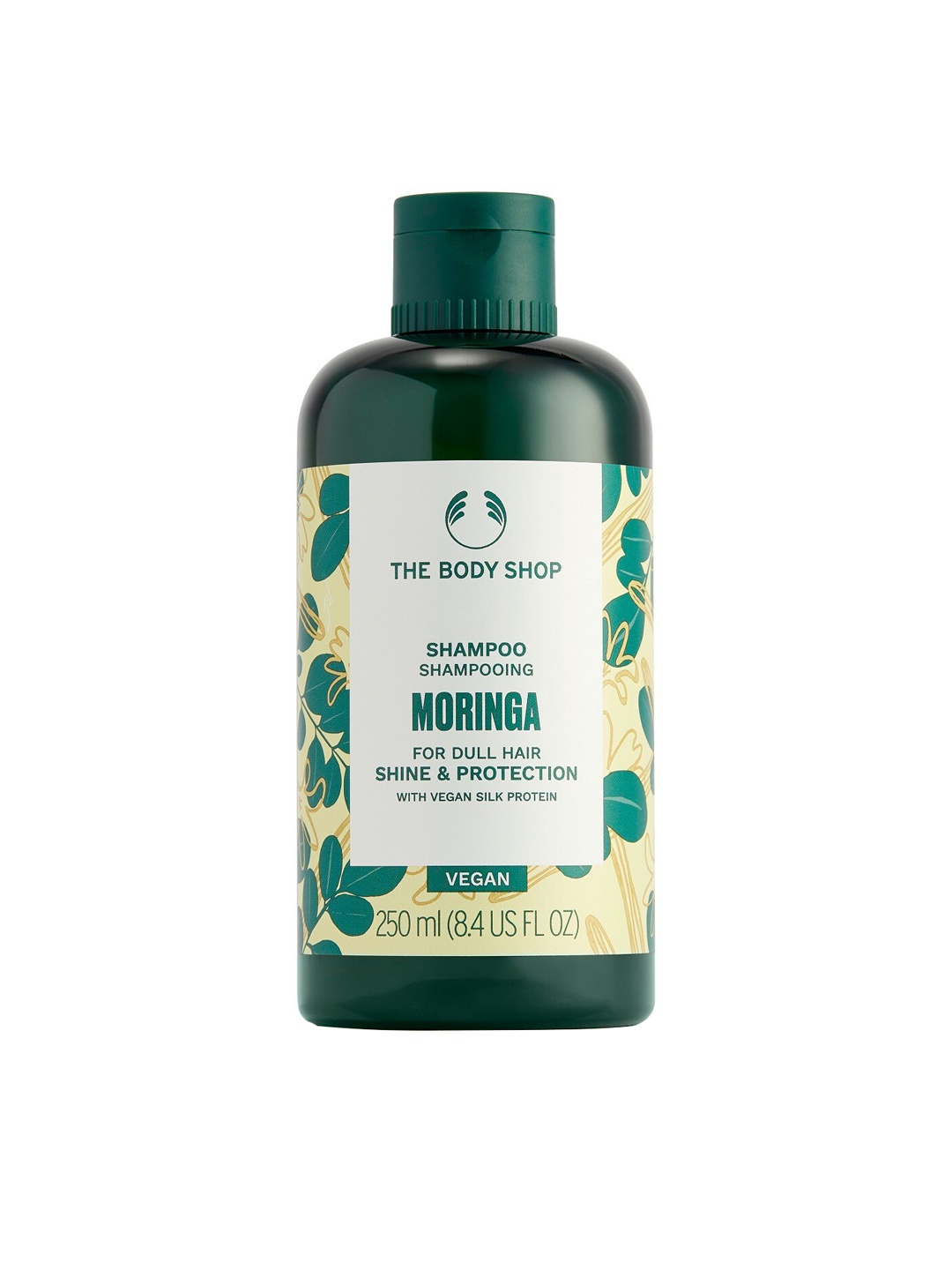 

THE BODY SHOP Moringa Shine & Protection Vegan Shampoo with Silk Protein - 250 ml, Olive