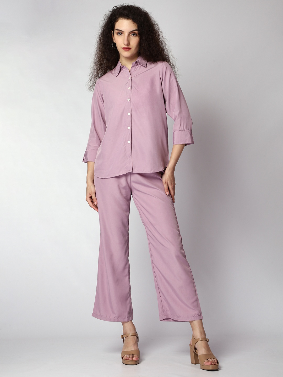 

Urban Komfort Casual Shirt & Trouser Co-Ord, Lavender