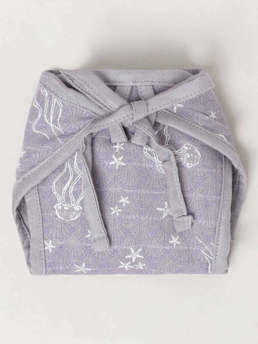

cocoon care Infants Printed Highly-Soft & Eco-Friendly Bamboo Nappy, Lavender
