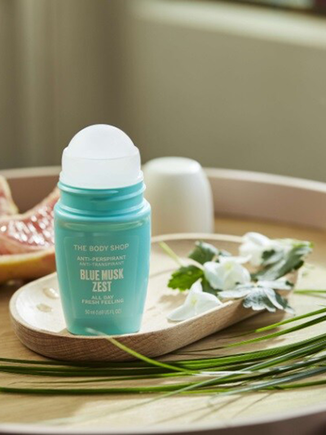 

THE BODY SHOP Blue Musk Zest Anti-Perspirant Deodorant - 50 ml, Turquoise blue