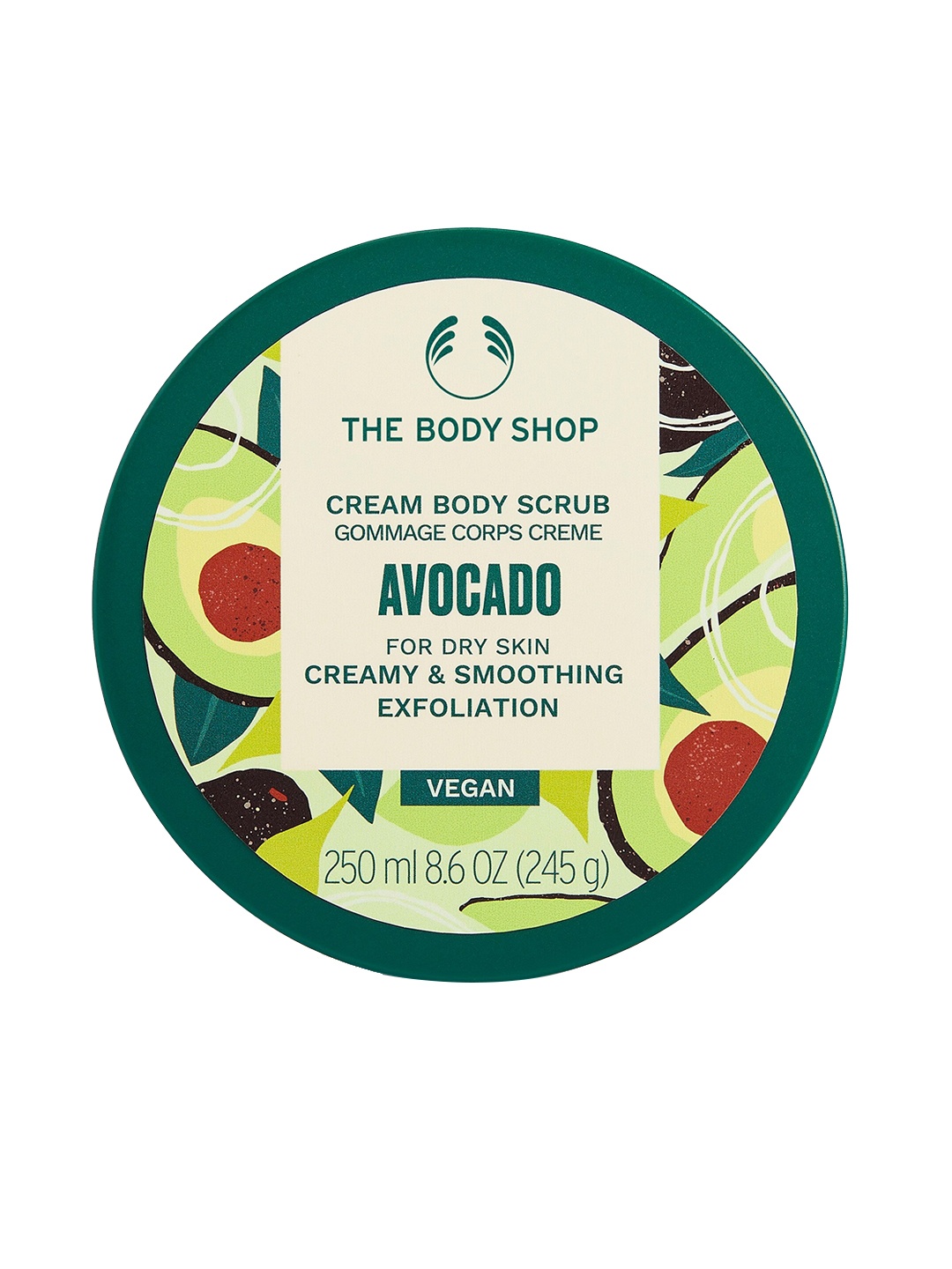 

THE BODY SHOP Vegan Avocado Cream Body Scrub - 250 ml, Green