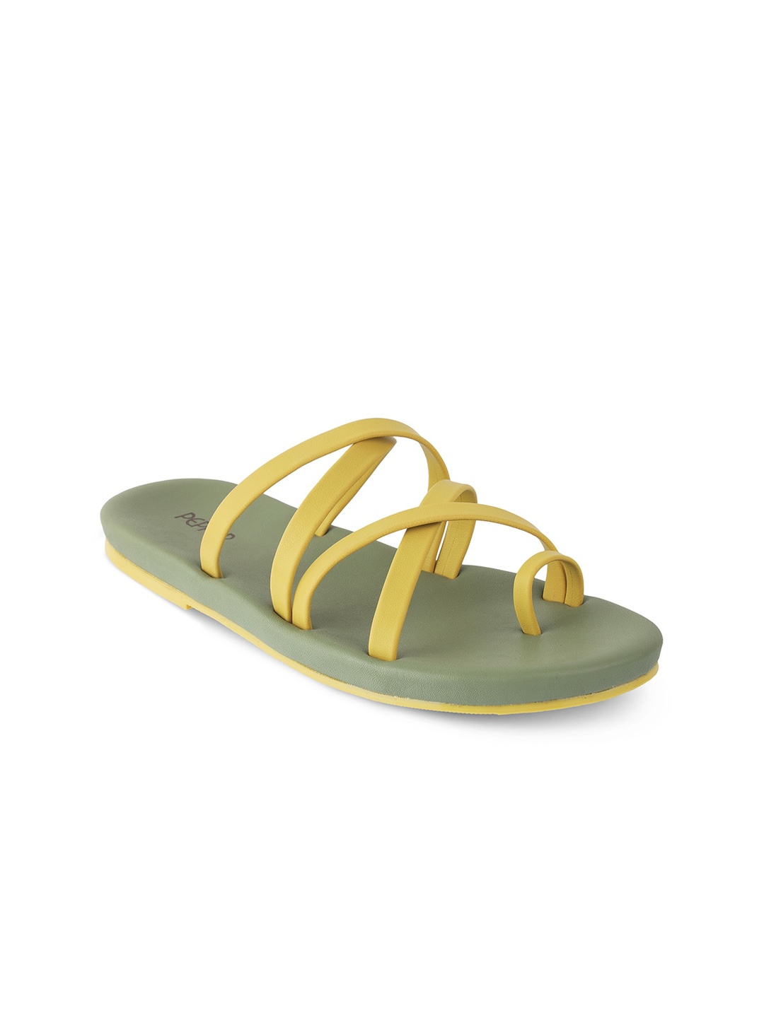 

PEPPER Strappy One Toe Flats, Yellow