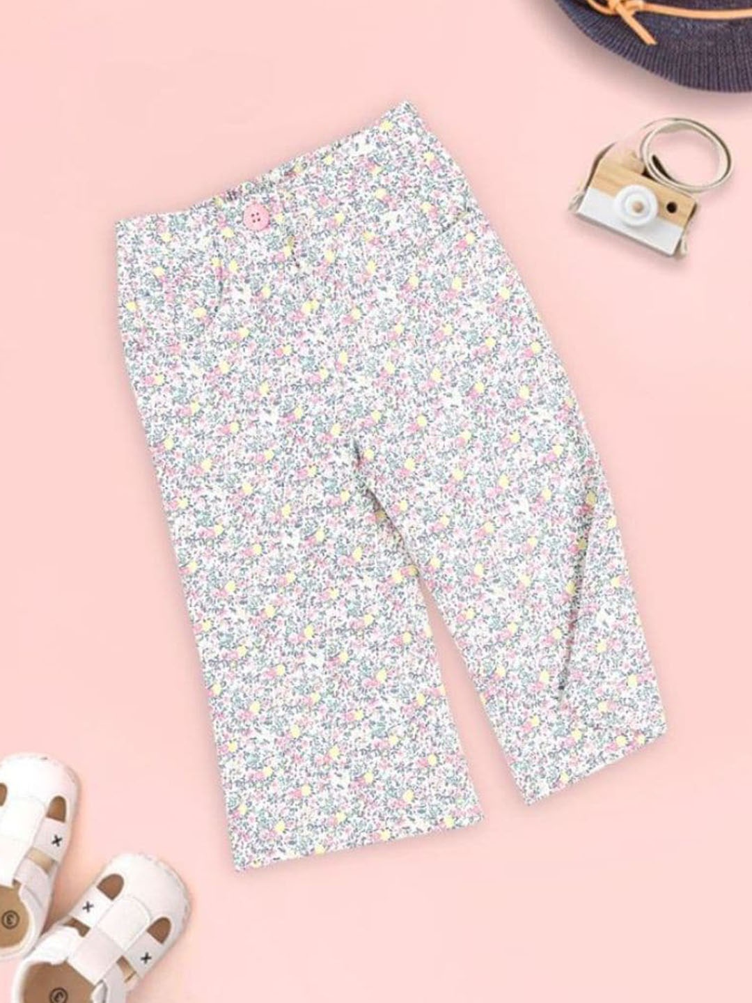 

MeeMee Girls Mid-Rise Cotton Jeans, Pink