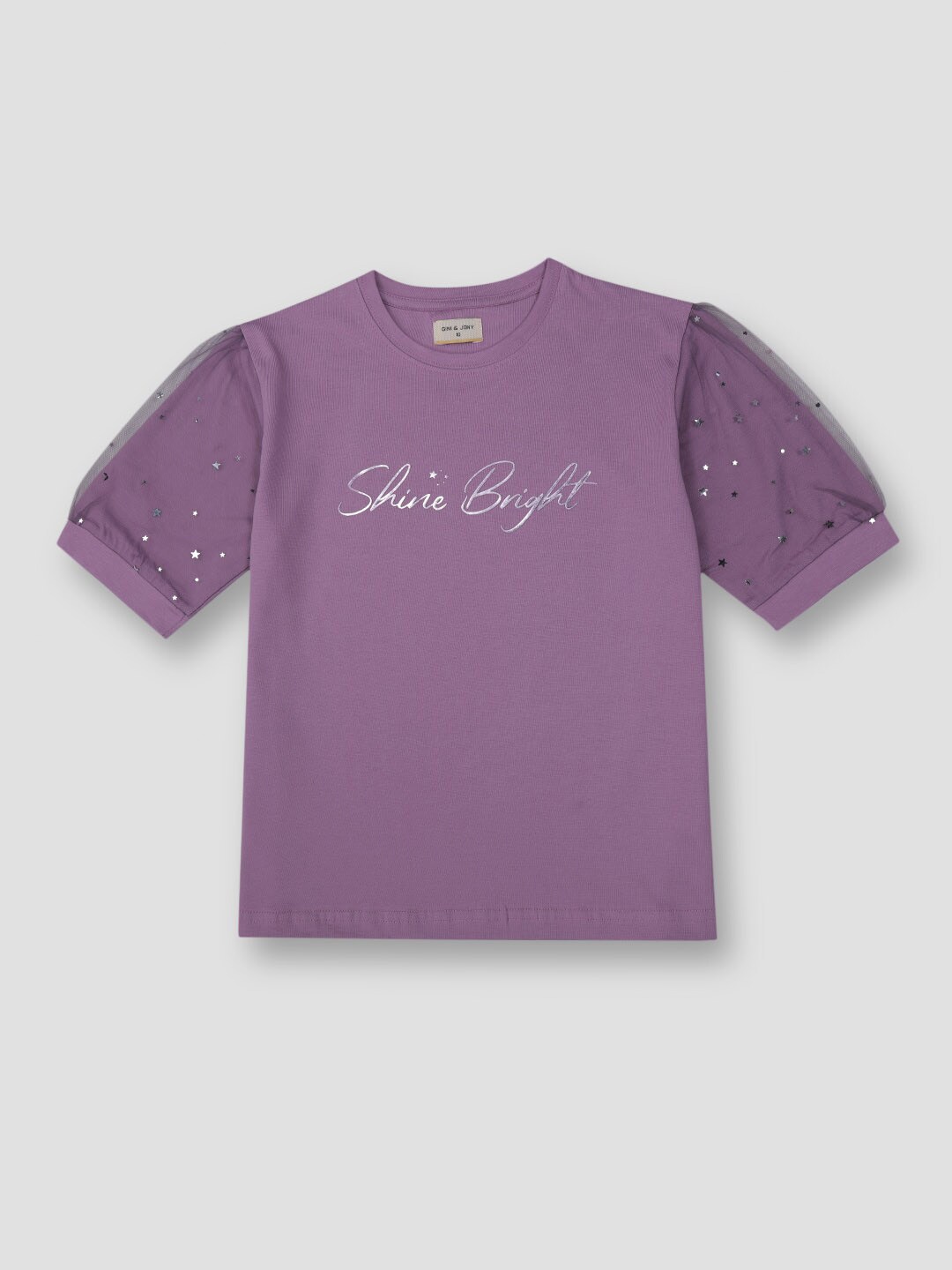 

Gini and Jony Girls Embellished Cotton Top, Purple