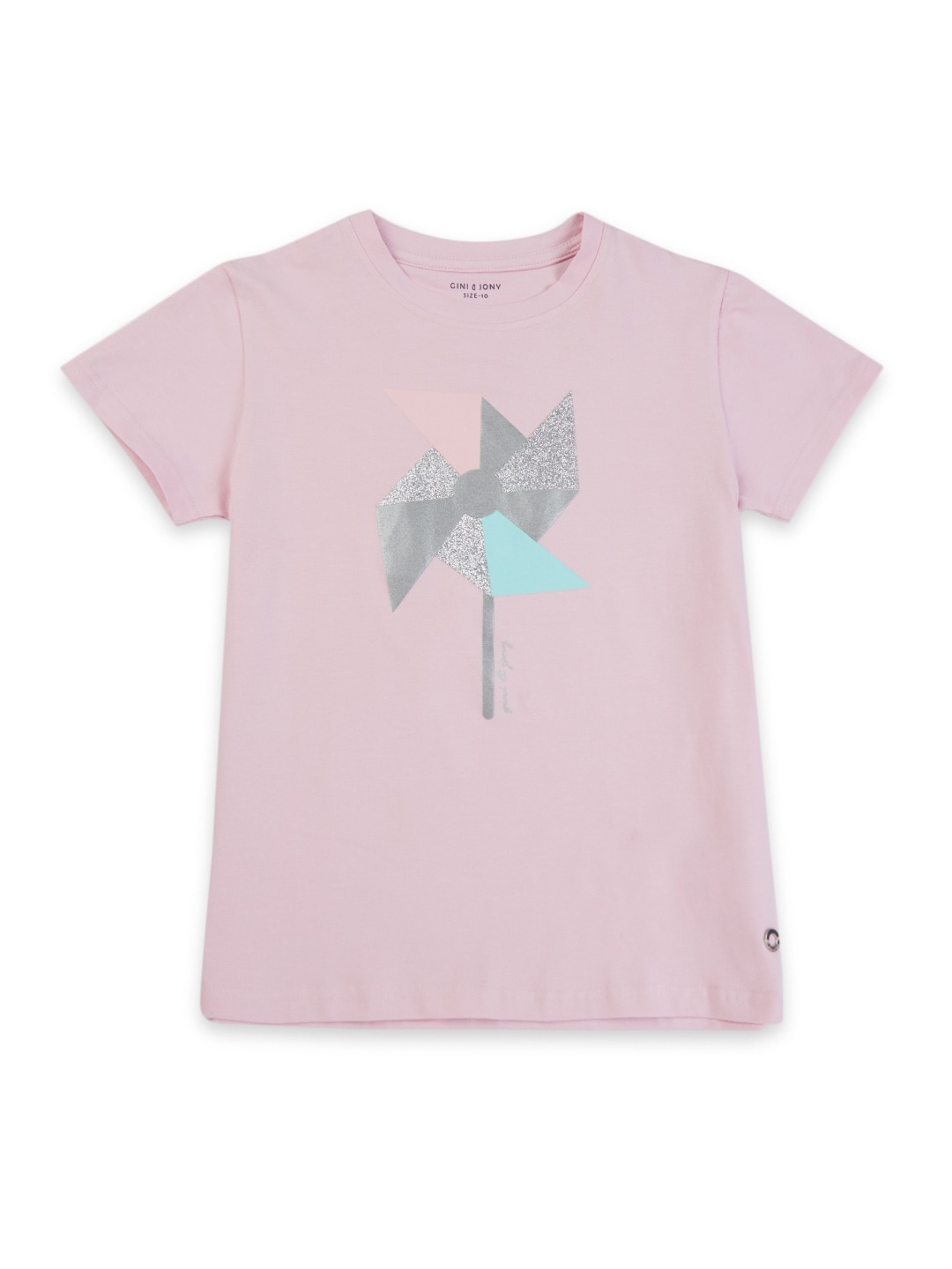 

Gini and Jony Girls Graphic Print Top, Pink