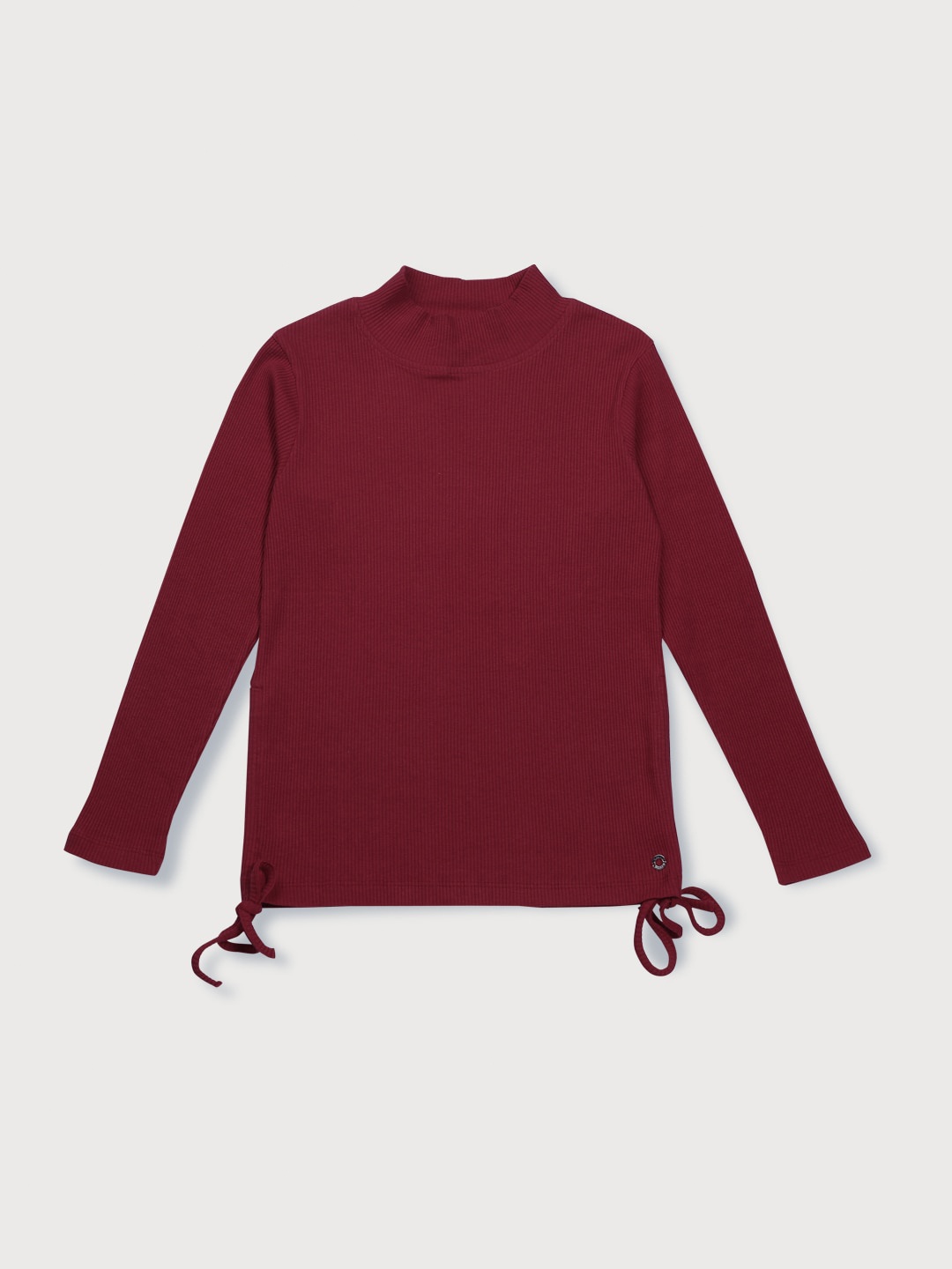 

Gini and Jony Infant Girls High Neck Top, Maroon