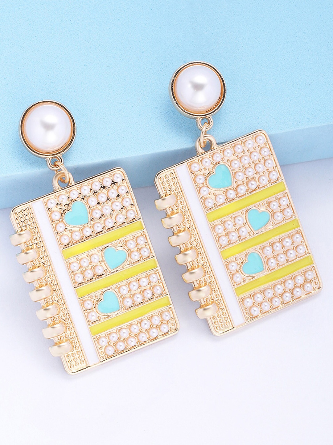 

Bellofox Gold Plated Contemporary Drop Earrings