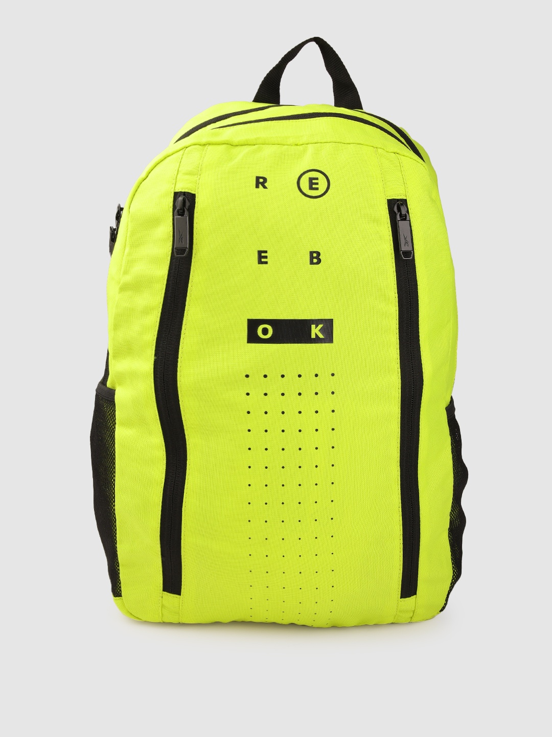 

Reebok Unisex Brand Logo Print Backpack- 35.2 L, Fluorescent green
