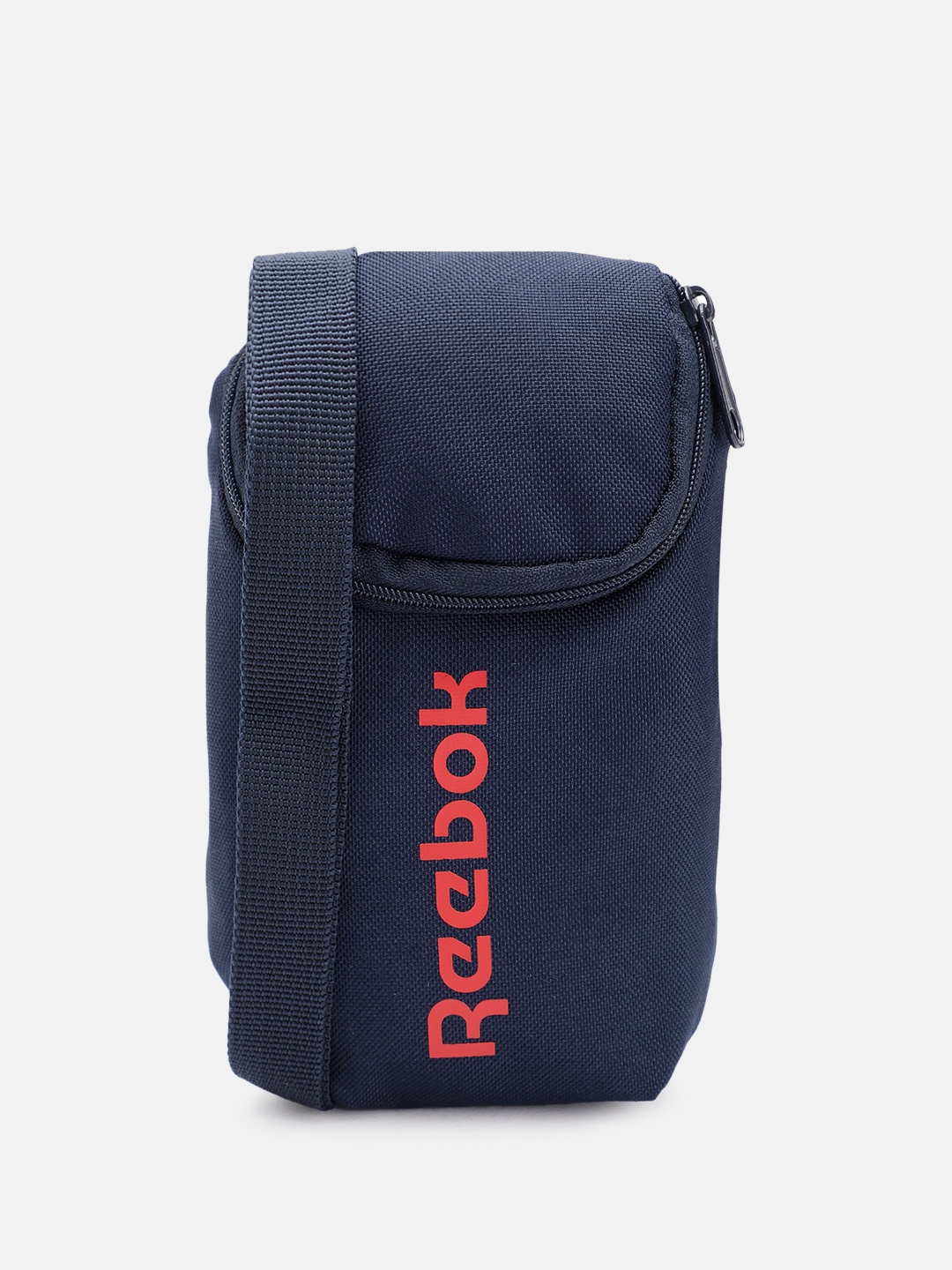 

Reebok Unisex Brand Logo Printed Messenger Bag, Navy blue