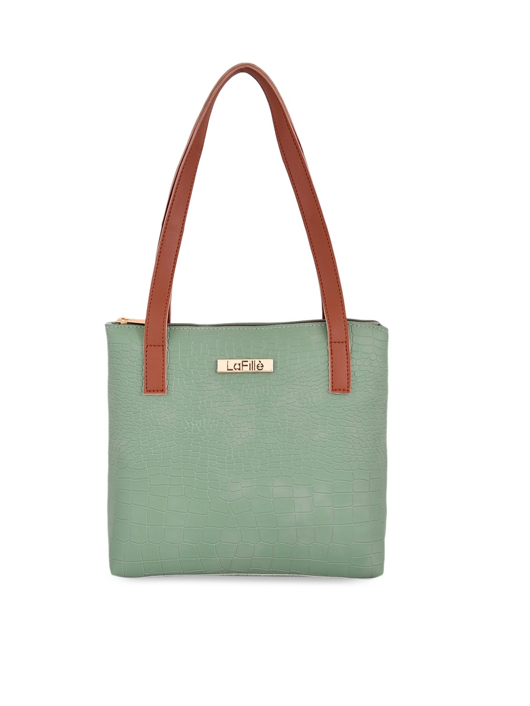 

LaFille Textured Structured Shoulder Bag, Green