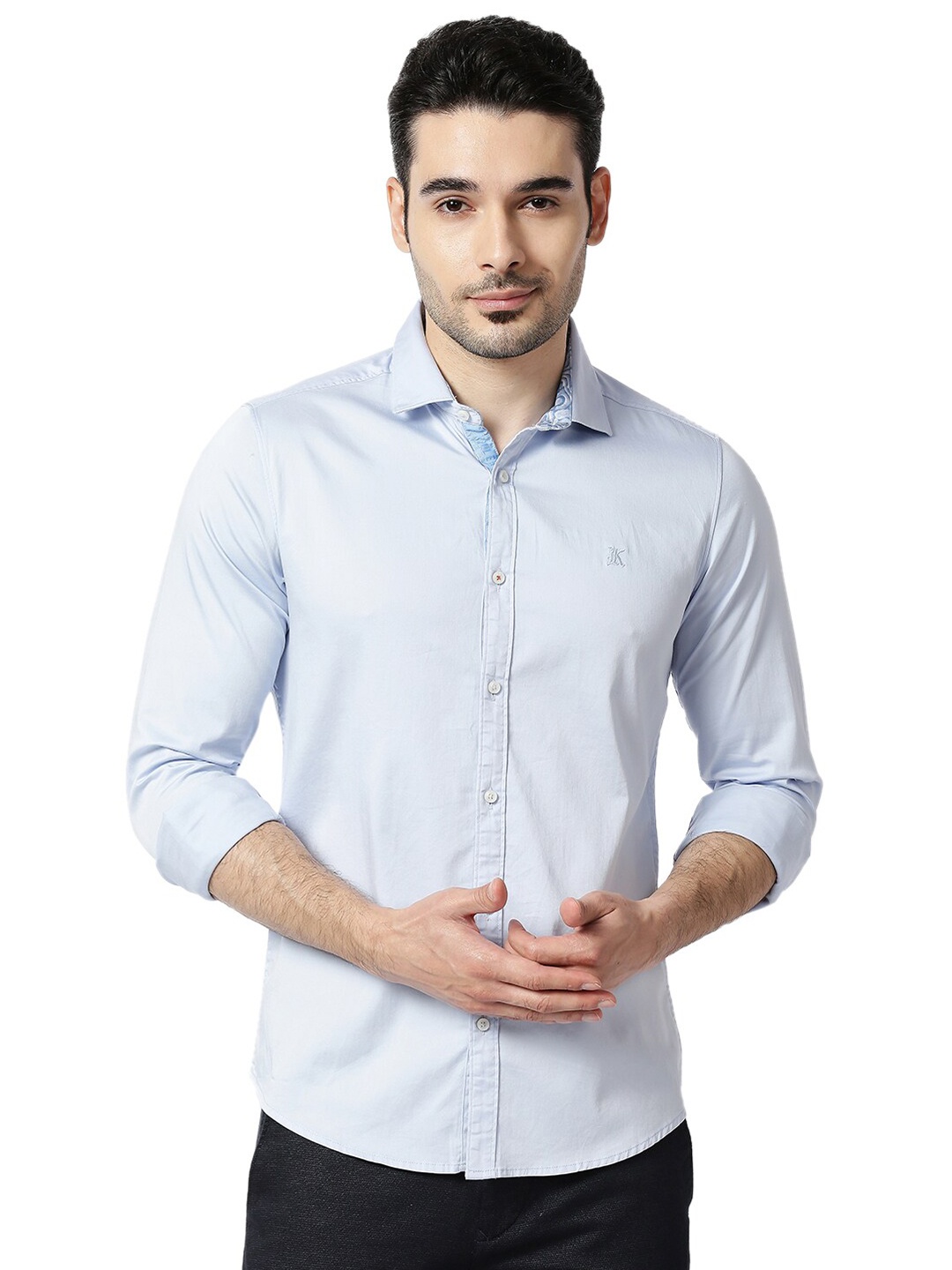 

Killer Spread Collar Casual Shirt, Blue