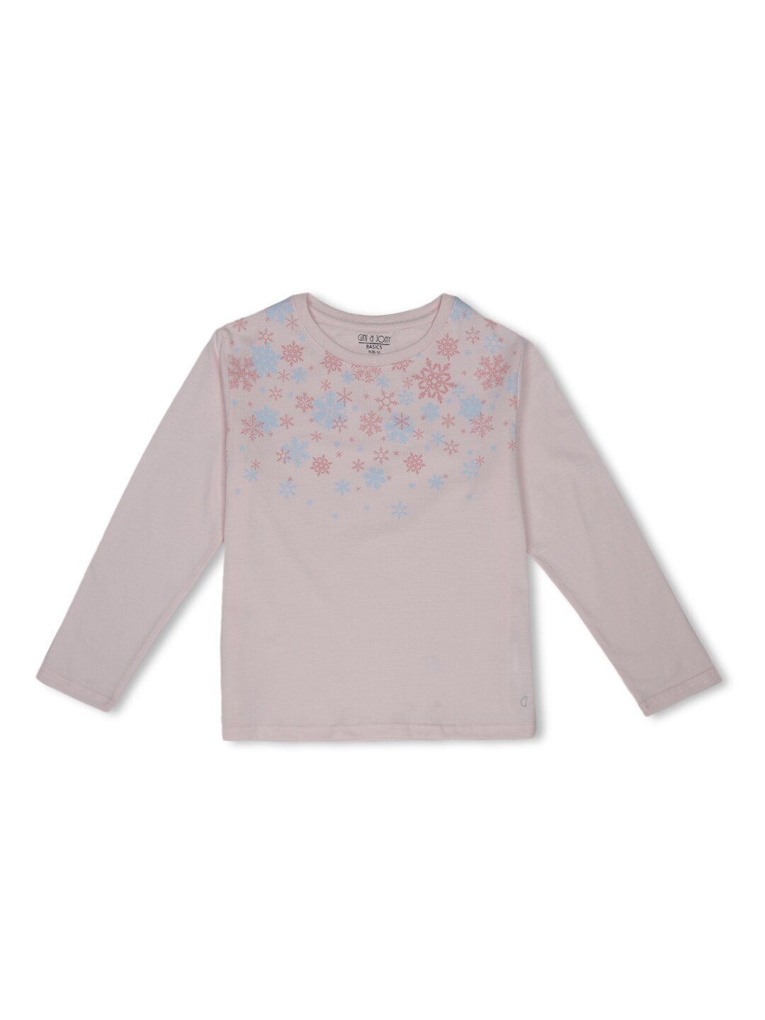 

Gini and Jony Girls Floral Printed Cotton T-Shirt, Grey