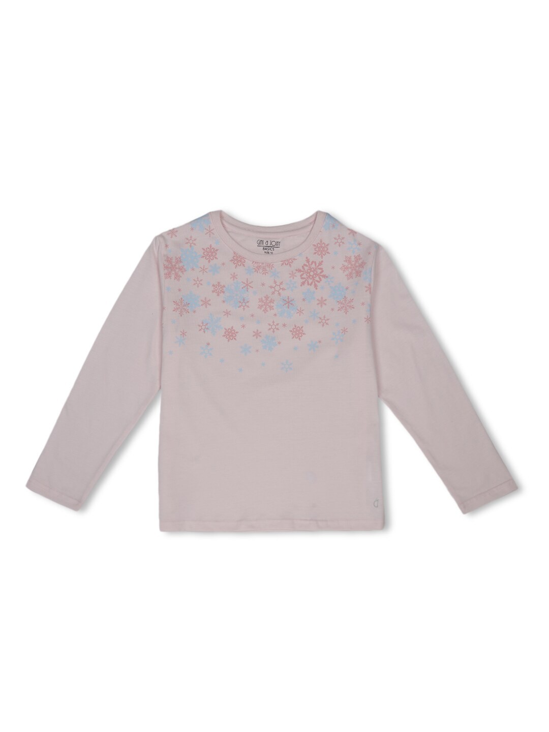 

Gini and Jony Infant Girls Floral Printed Cotton T-shirt, Pink