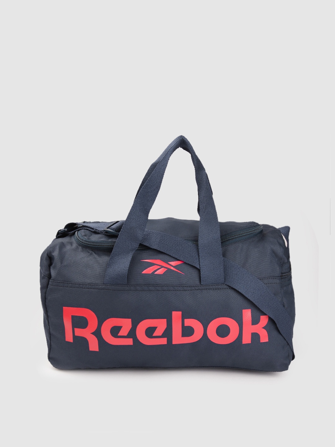

Reebok Unisex Brand Logo Printed Duffle Bag, Navy blue