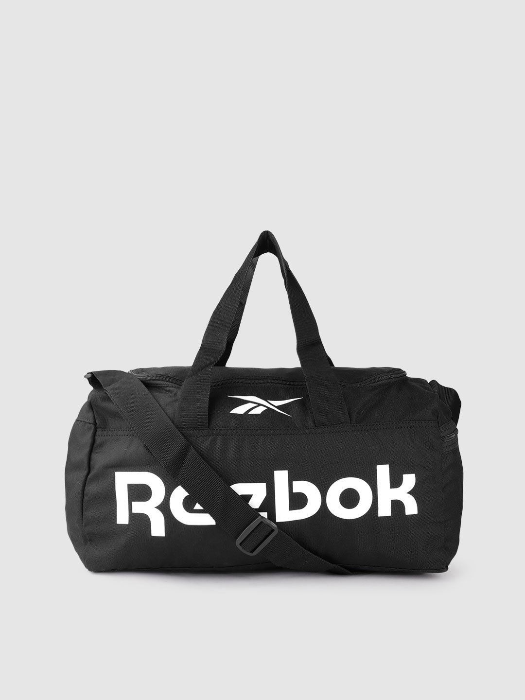 

Reebok Brand Logo Printed Small Casual Act Core LL Grip Duffel Bag, Black