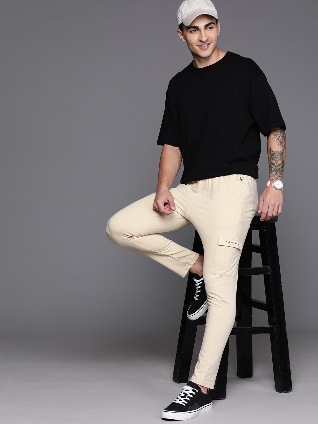 

Allen Solly Sport Regular Fit Track Pants, Beige