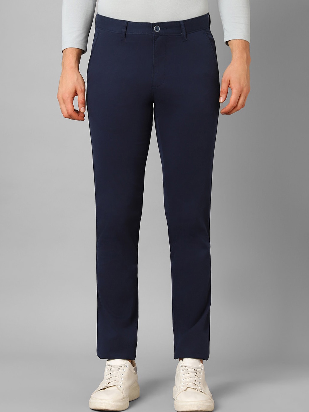 

Louis Philippe Sport Men Slim Fit Formal Trousers, Navy blue