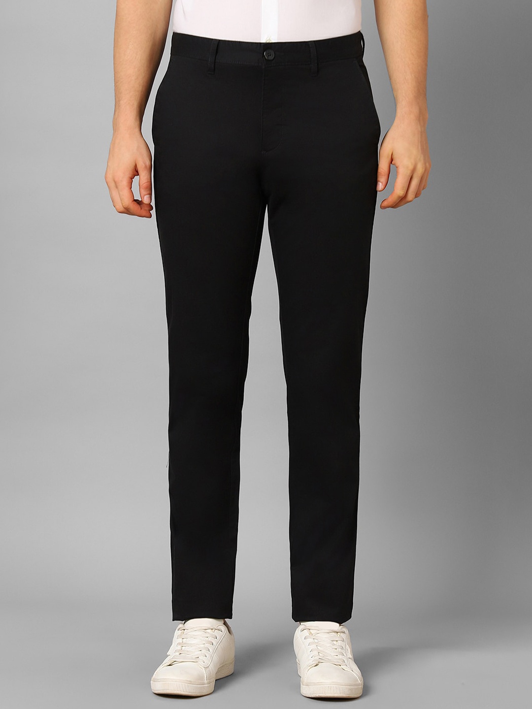 

Louis Philippe Sport Men Mid Rise Slim Fit Trousers, Black