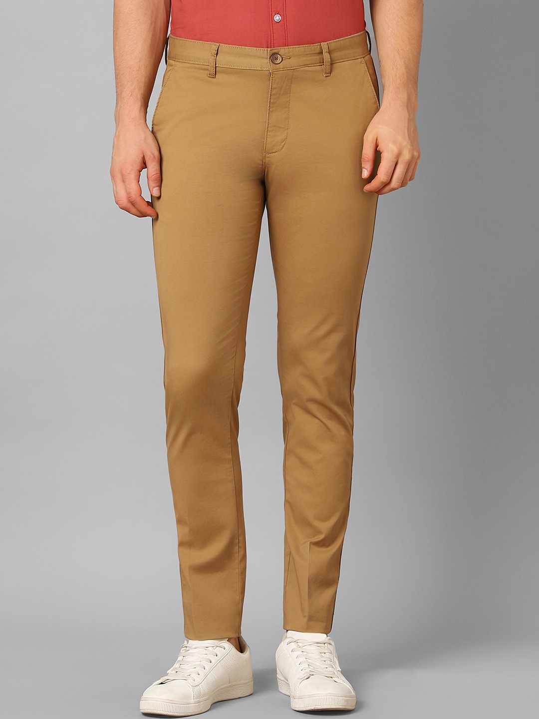 

Louis Philippe Sport Men Mid-Rise Slim Fit Trousers, Khaki