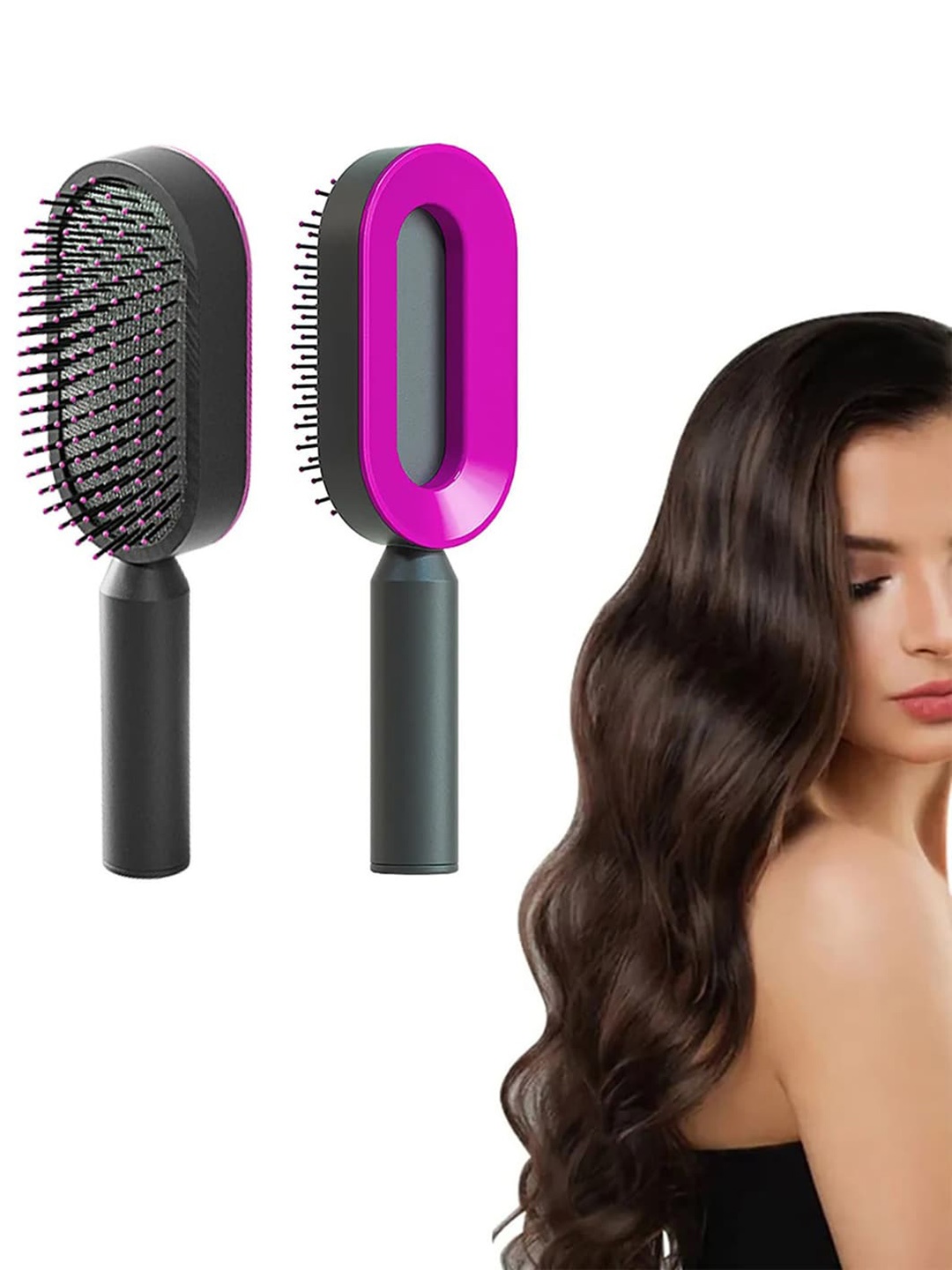 

ZURU BUNCH Air Cushion Comb With Round Bead, Purple