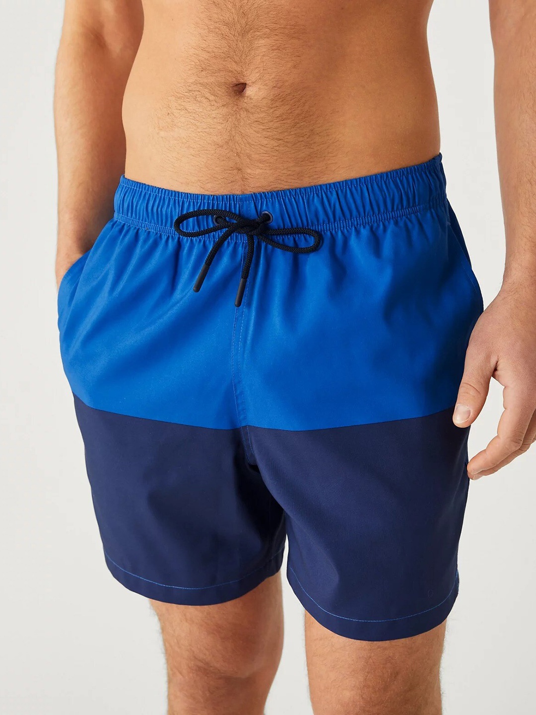 

Marks & Spencer Men Color-Blocked Swim Bottoms, Blue