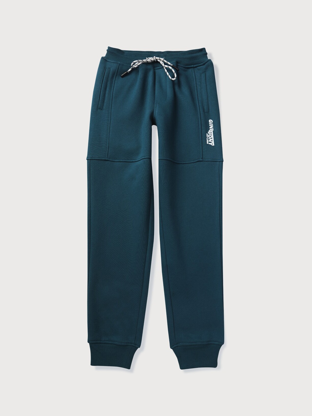 

Gini and Jony Boys Regular Fit Cotton Joggers, Green