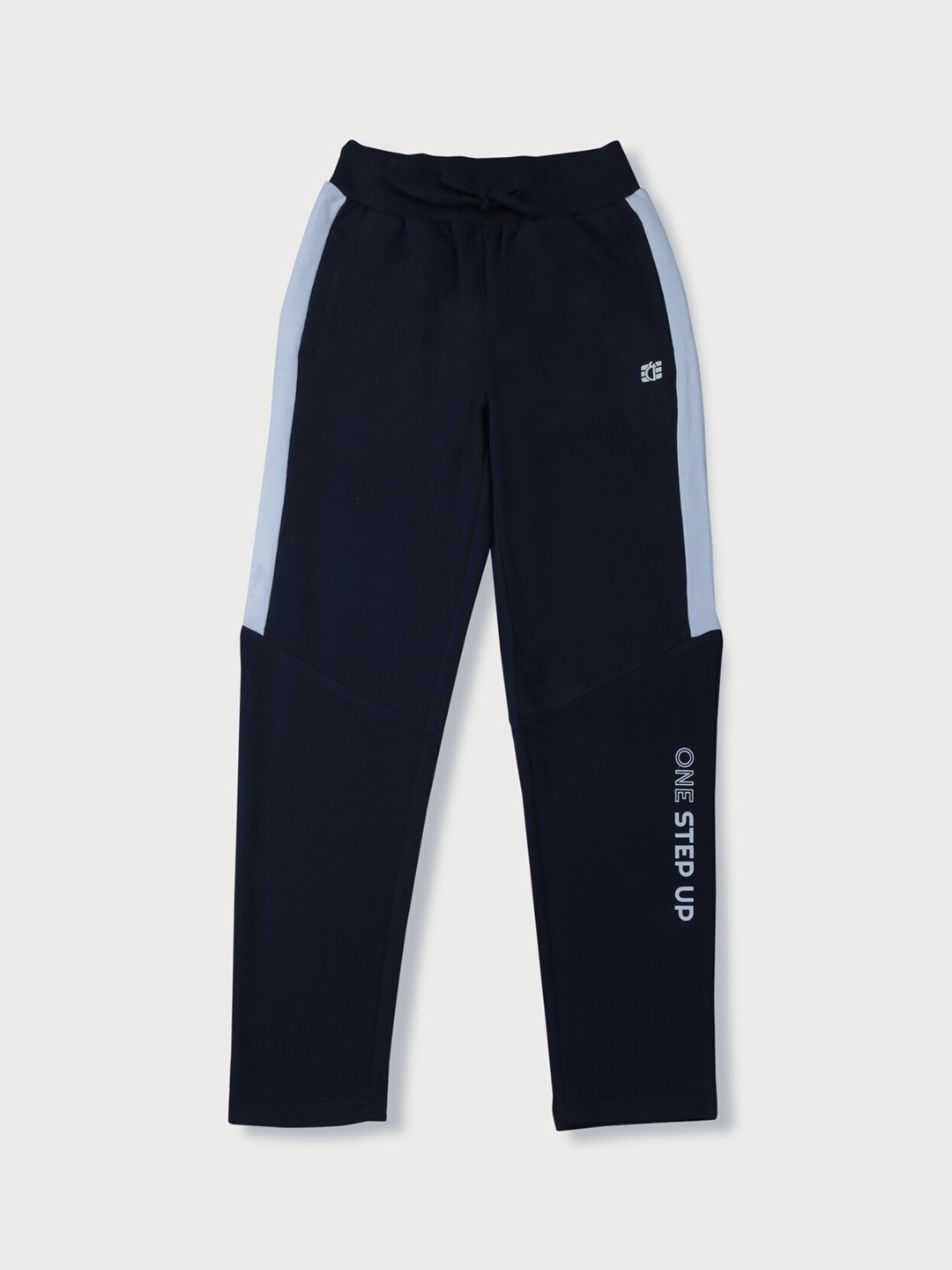 

Gini and Jony Boys Cotton Mid Rise Track Pants, Navy blue