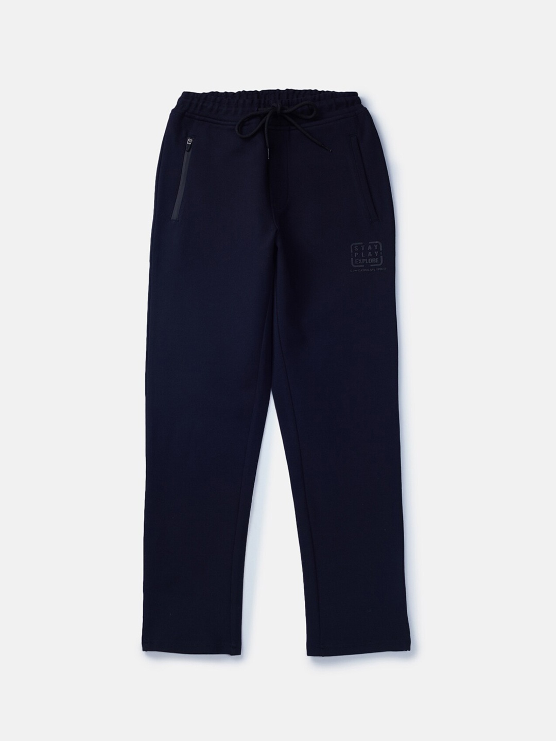 

Gini and Jony Boys Cotton Track Pants, Navy blue