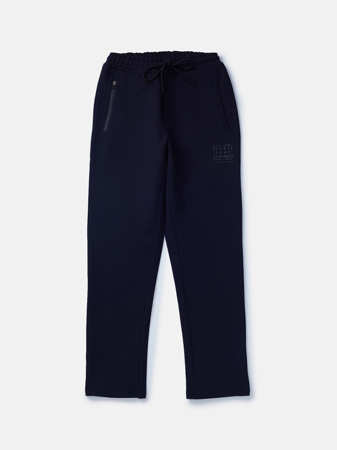 

Gini and Jony Boys Cotton Track Pants, Navy blue