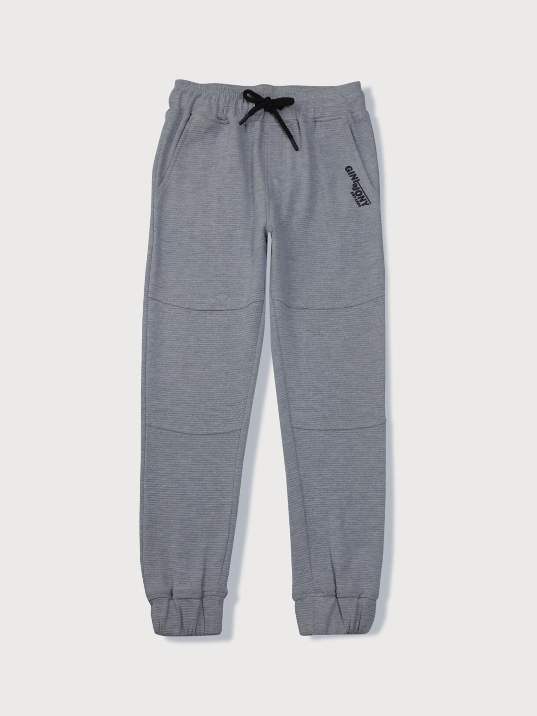

Gini and Jony Boys Mid-Rise Cotton Joggers, Grey