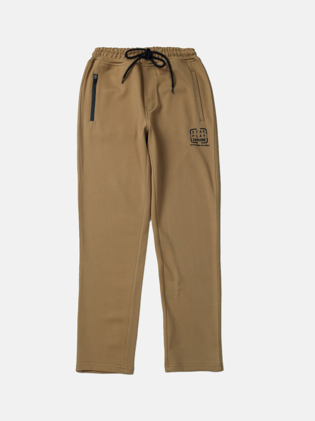 

Gini and Jony Boys Mid-Rise Cotton Track Pants, Khaki