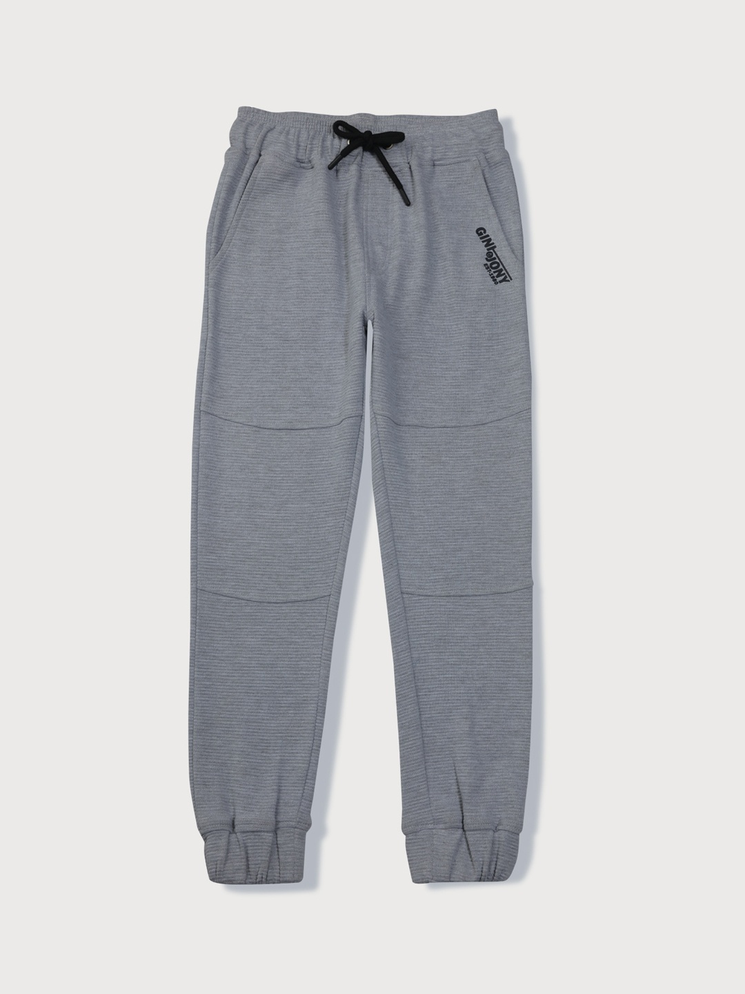 

Gini and Jony Boys Mid-Rise Cotton Joggers, Grey