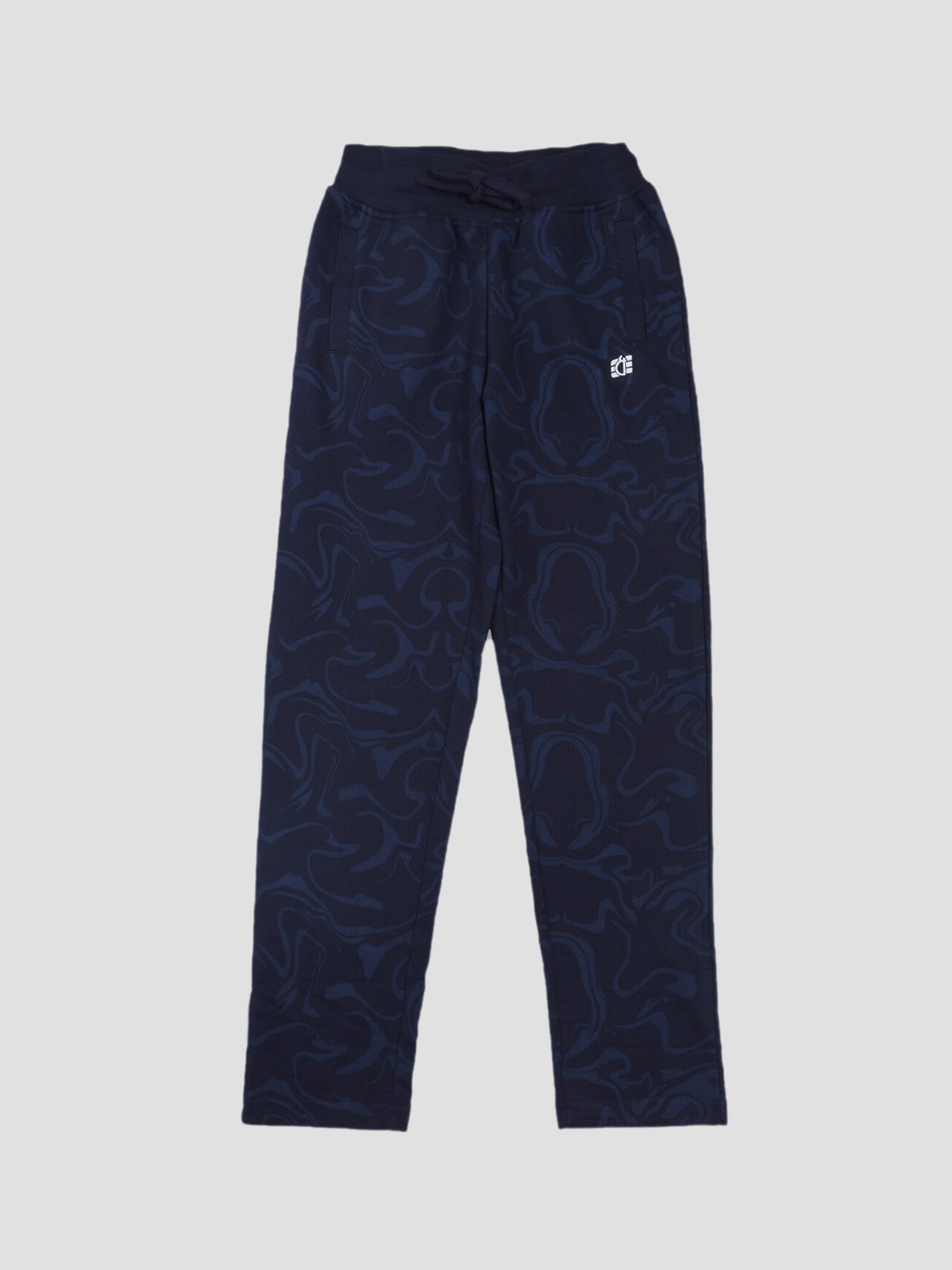 

Gini and Jony Boys Mid-Rise Cotton Track Pants, Navy blue