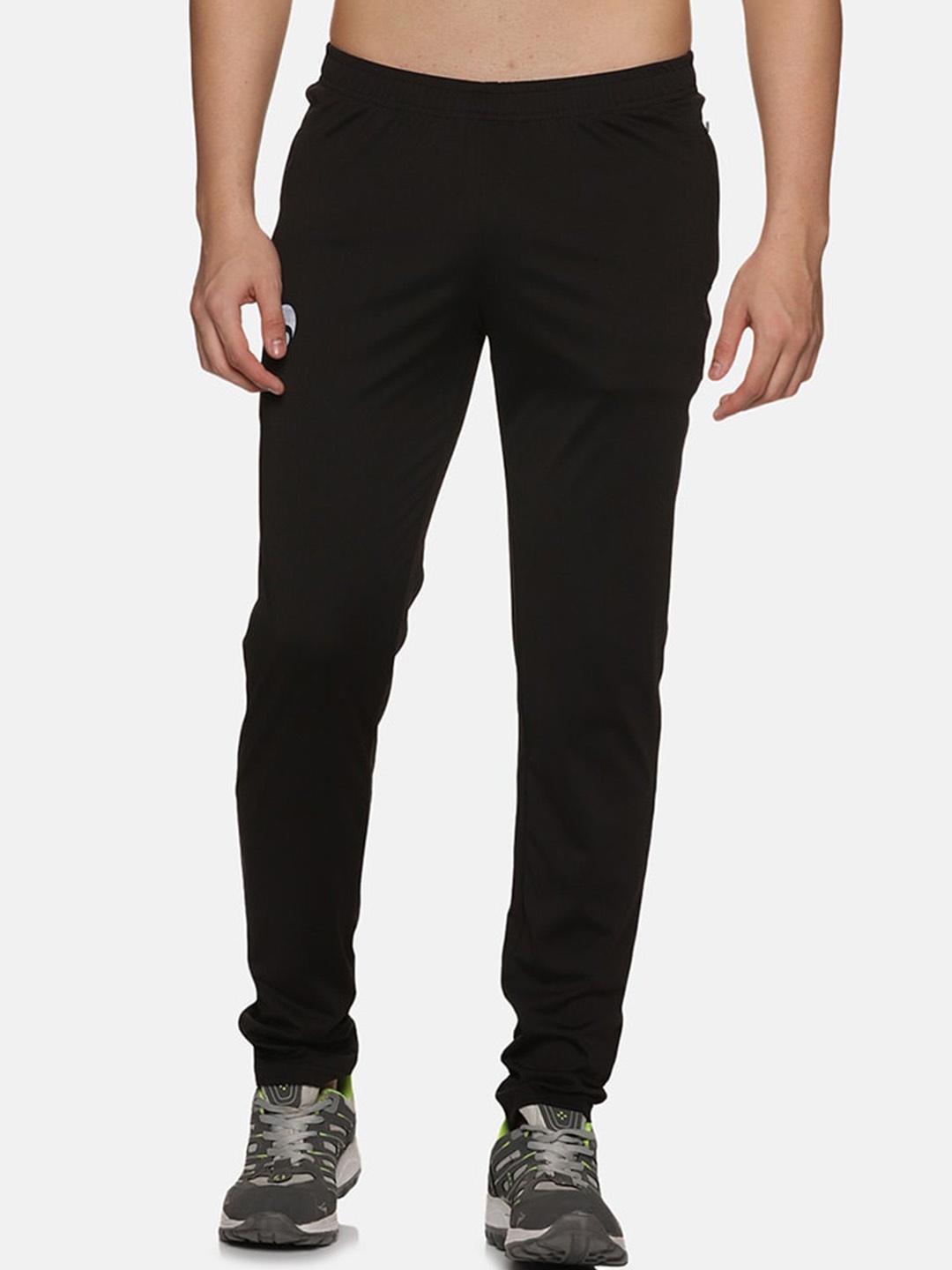 

Omtex Men Mid-Rise Track Pants, Black