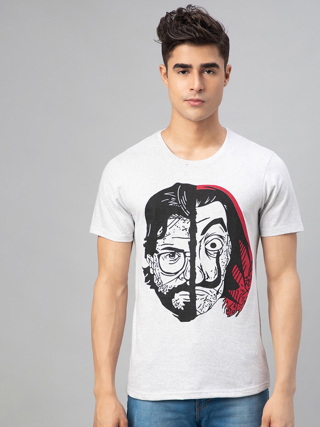 

FTX Graphic Printed Round Neck T-shirt, White