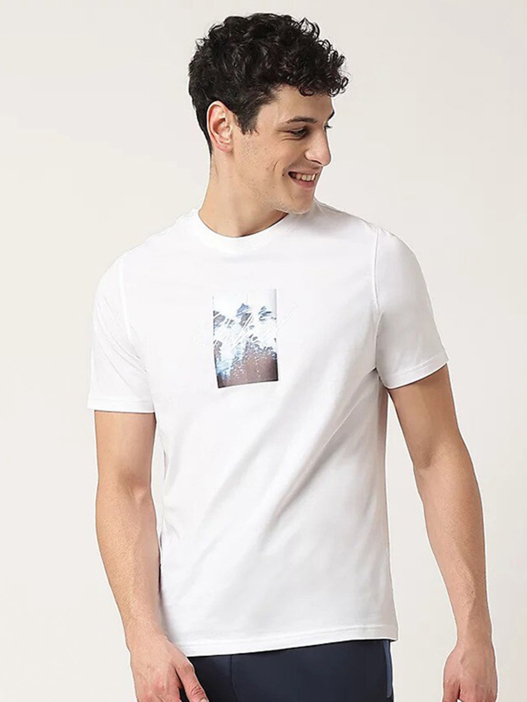

Marks & Spencer Graphic Printed Cotton T-shirt, White