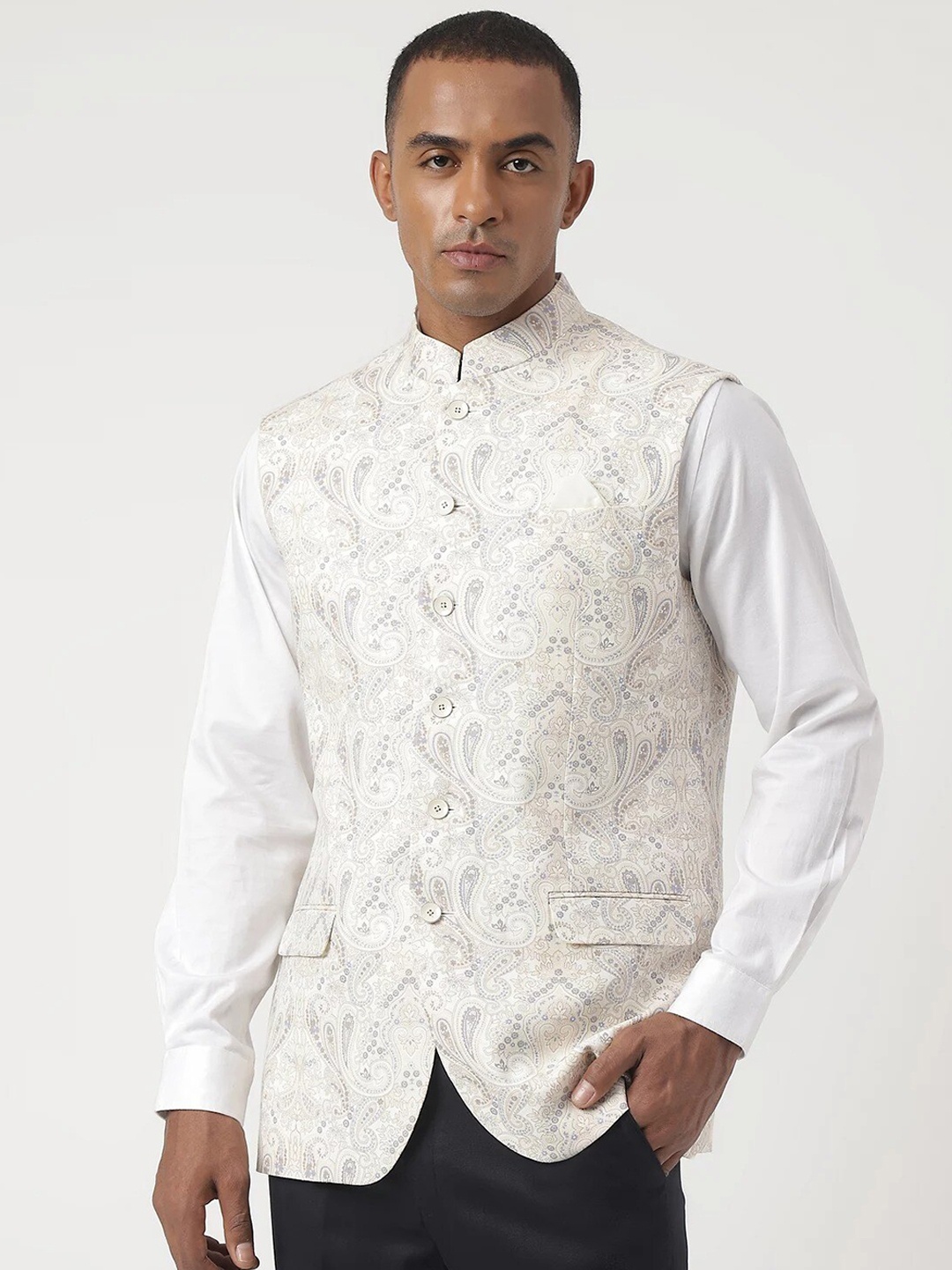 

Marks & Spencer Tailored Fit Nehru Jacket, Beige