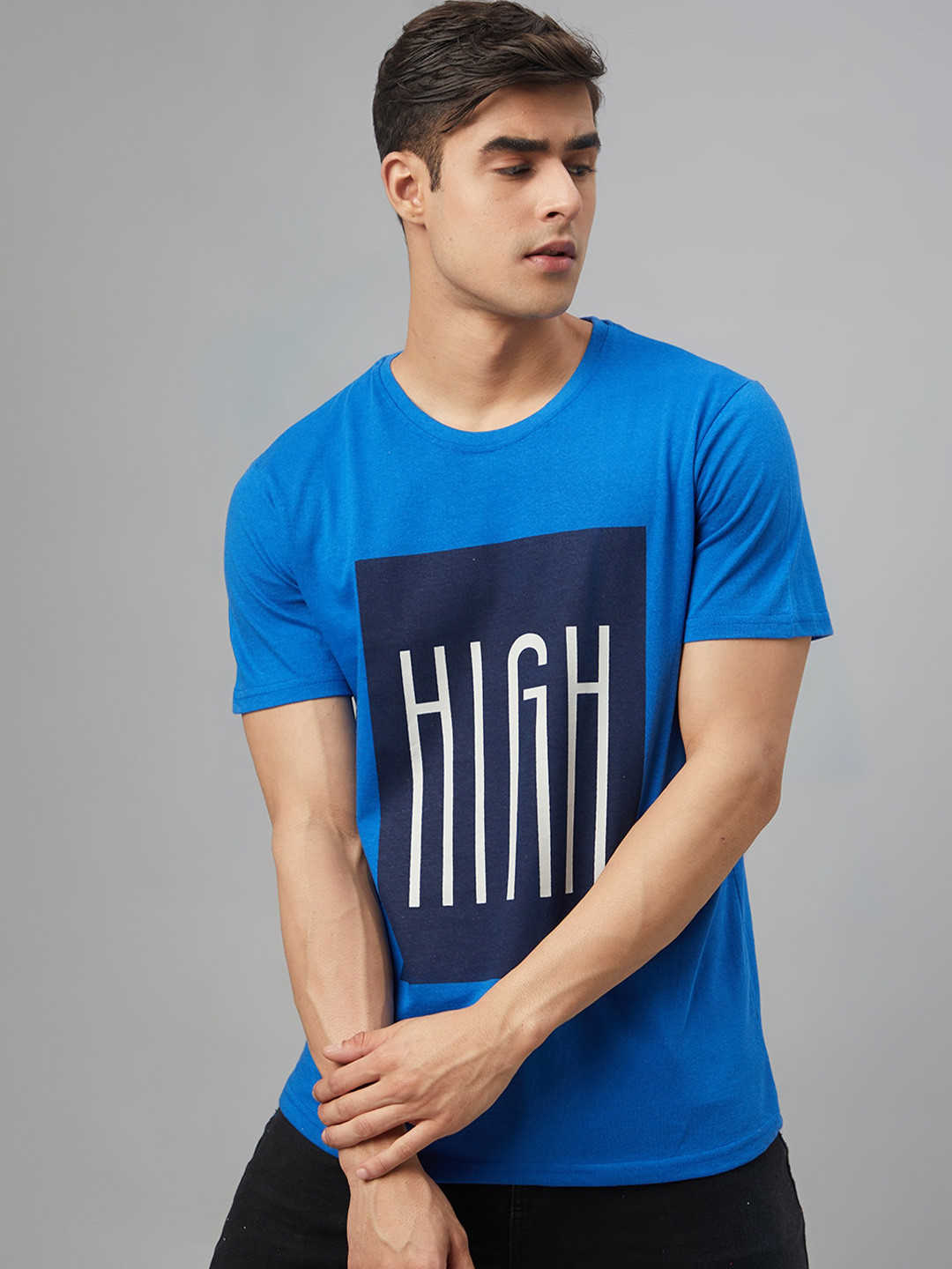 

FTX Typography Printed Round Neck T-shirt, Blue