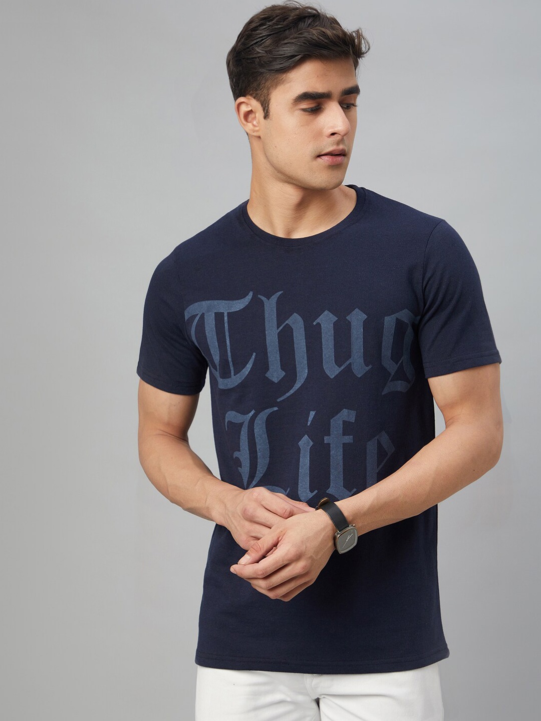 

FTX Typography Printed Round Neck T-shirt, Blue