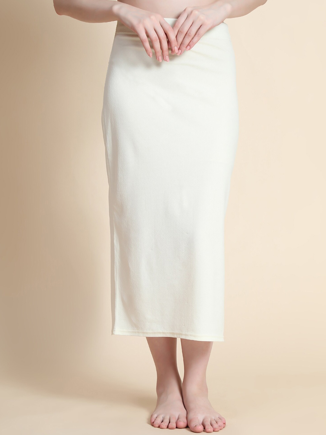 

WESTHOOD Women Saree Shapewear, Off white