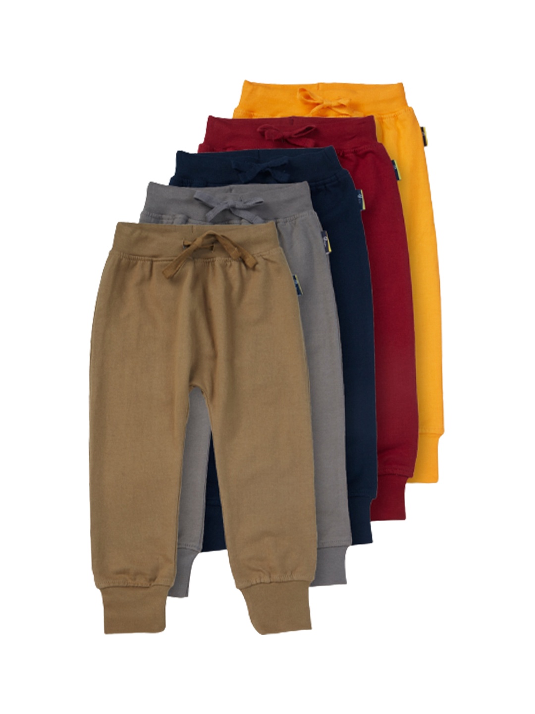 

GJ baby Boys Pack Of 5 Cotton Joggers, Grey