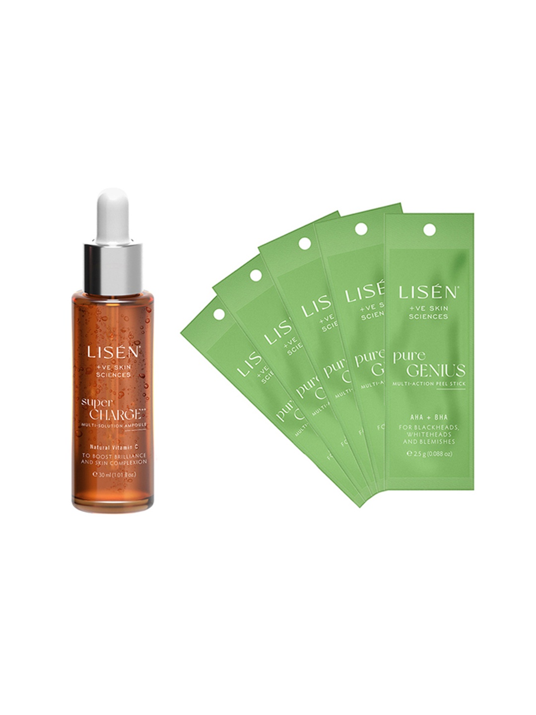 

LISEN Brightening & Hydrating Combo for Dark Spots & Uneven Texture, Green