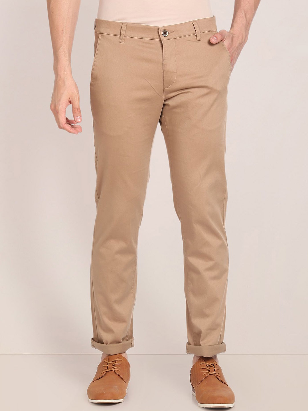 

U.S. Polo Assn. Men Denver Slim Fit Cotton Stretch Signature Chinos, Brown