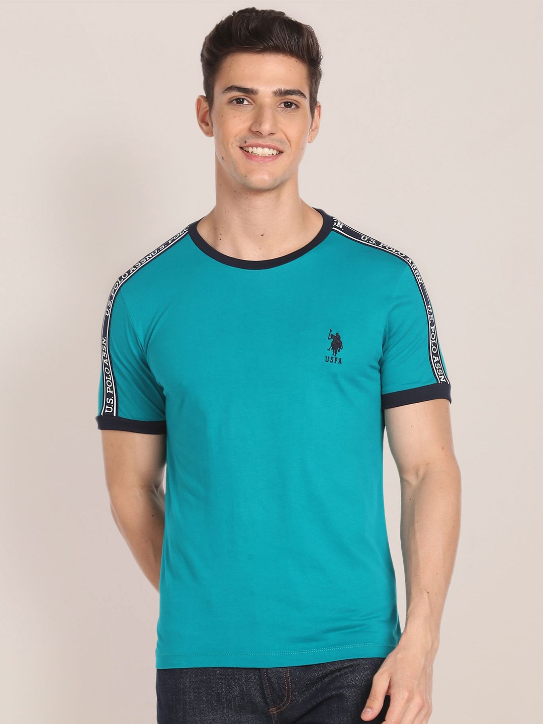 

U.S. Polo Assn. Pure Cotton Slim Fit T-shirt, Green