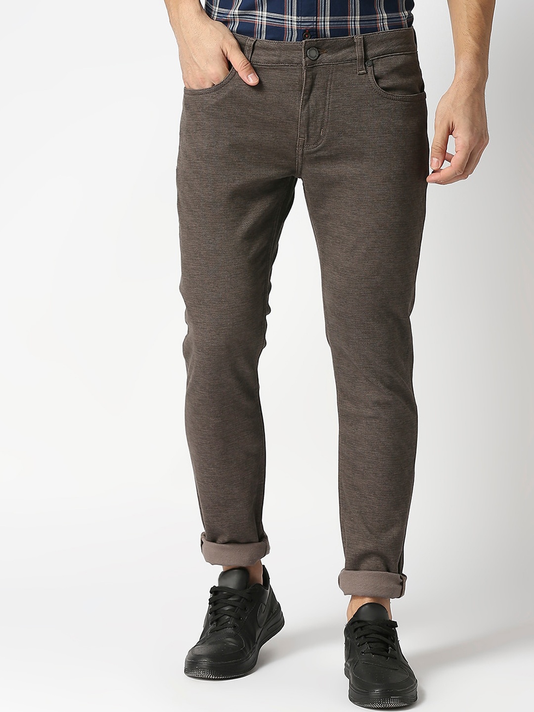 

DRAGON HILL Men Mid Rise Slim Fit Stretchable Jeans, Grey