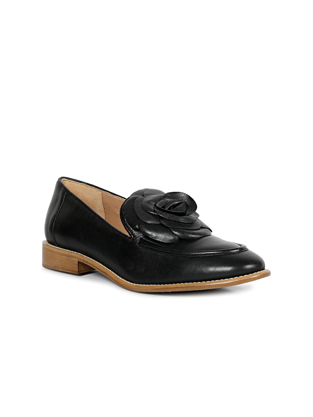 

Saint G Leather Block Pumps Heels, Black